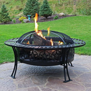 Fire Pits You Ll Love Wayfair Kayden Bowl Steel Wood Fire Pit