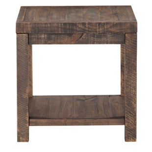 Go to store & view more images Millwood Pines Stamant Reclaimed Wood End Table