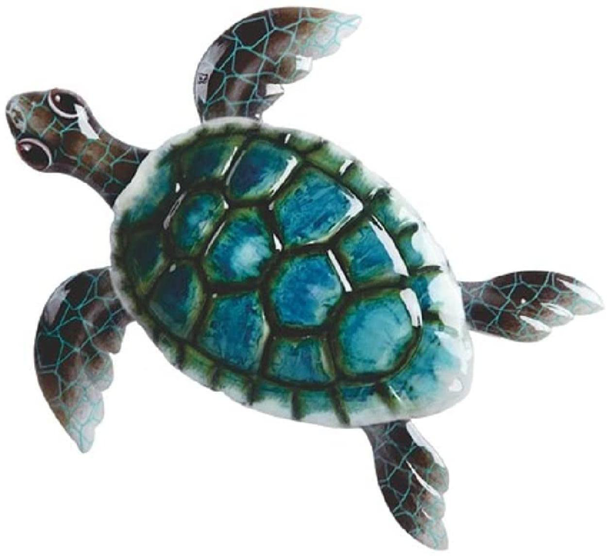 Metal Iron Turtle, Outdoor Wall Decor, Home Hanging Art Sea Sculpture