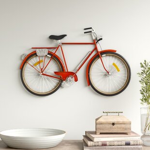 Metal Wall Art Mountain Bike Trees,Cyclist Gift,Biker Art,Bicycle Wall Art White 