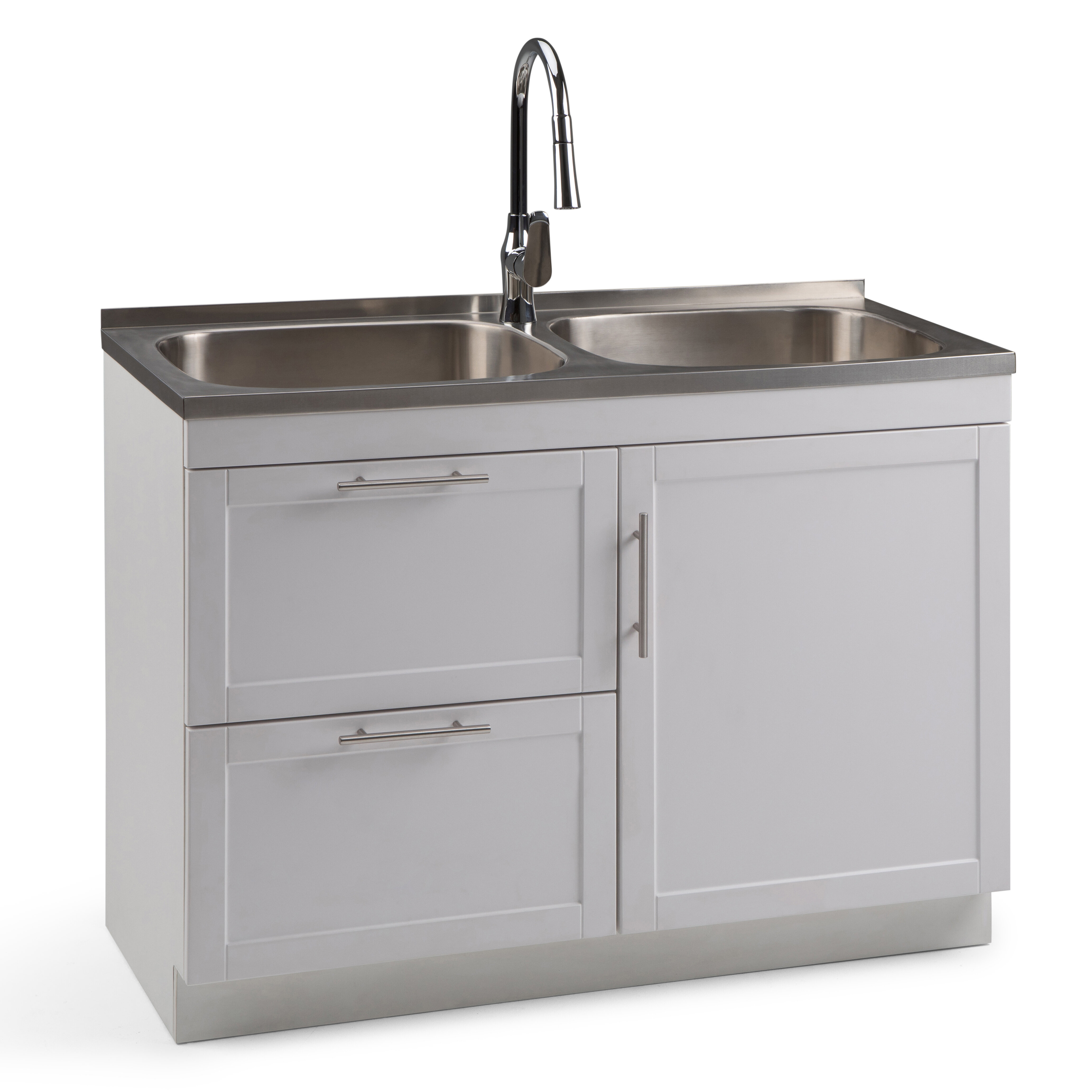 Bothell 46 X 20 Freestanding Laundry Sink With Faucet