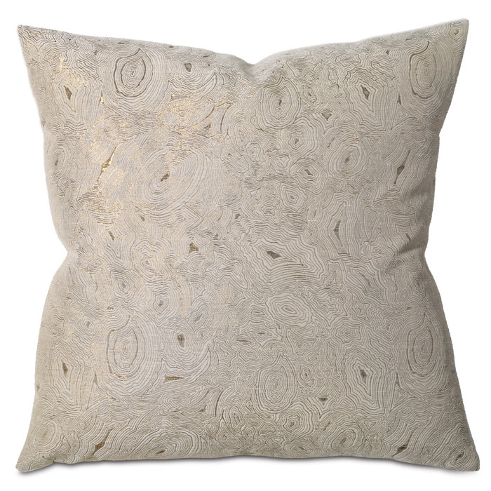 Thom Filicia Home Collection Orson Metallic Botanical Throw Pillow