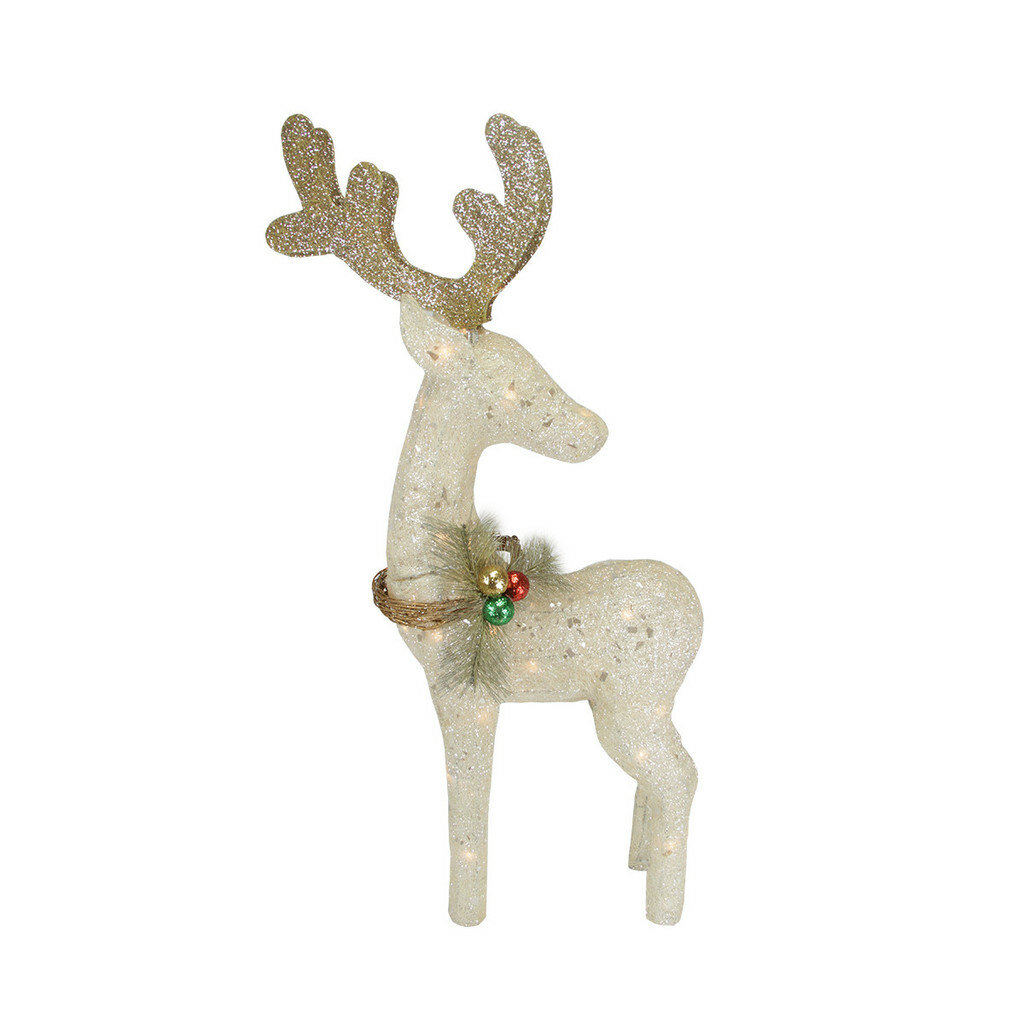 The Holiday Aisle White Reindeer Christmas Decoration Reviews