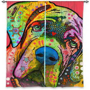 Lanesboro Dean Russo's Bull Mastiff I Dog Room Darkening Curtain Panels (Set of 2)