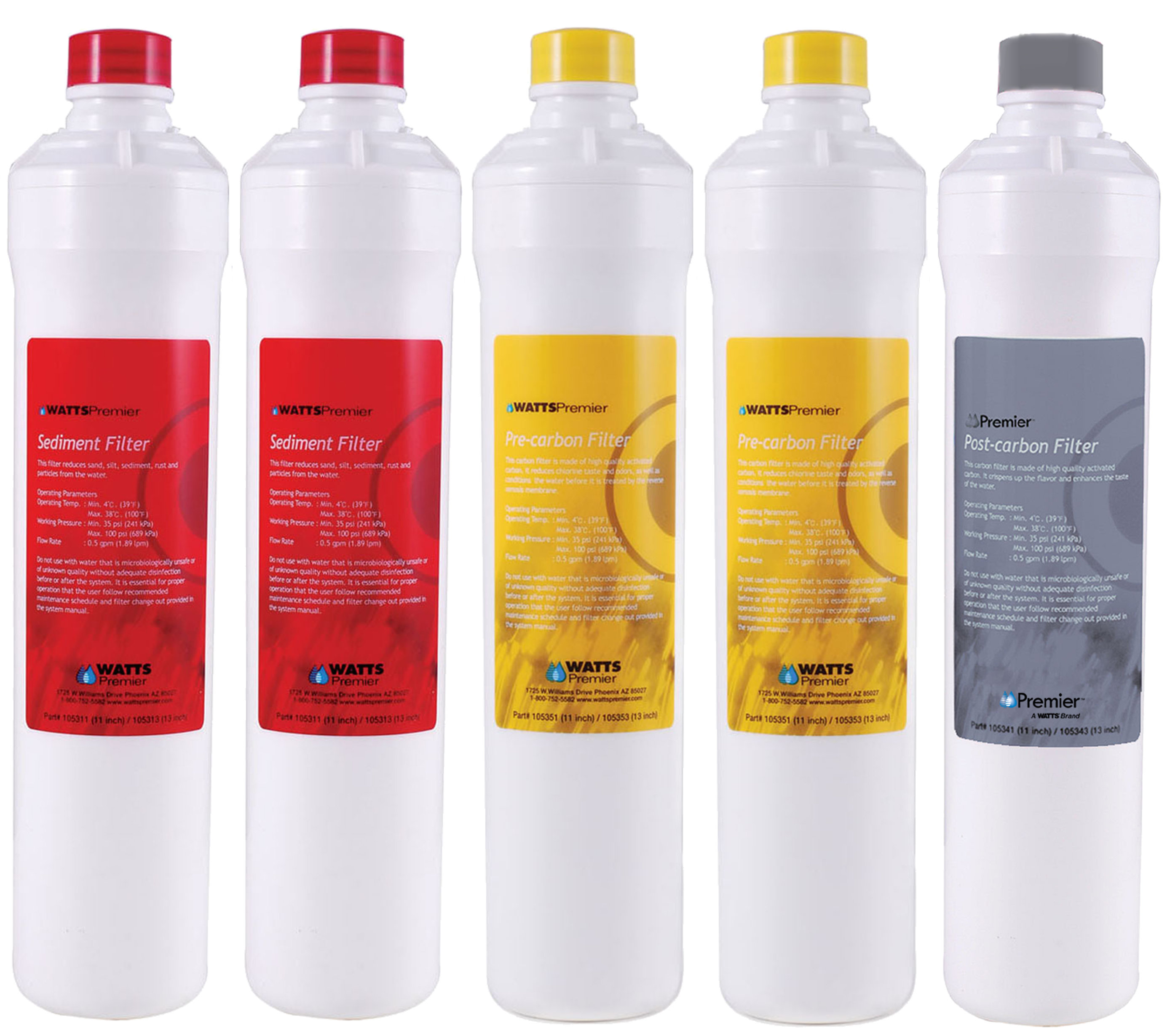 Watts Premier 5 Piece Annual Pure Plus Voc Reverse Osmosis Replacement Filter Set Wayfair