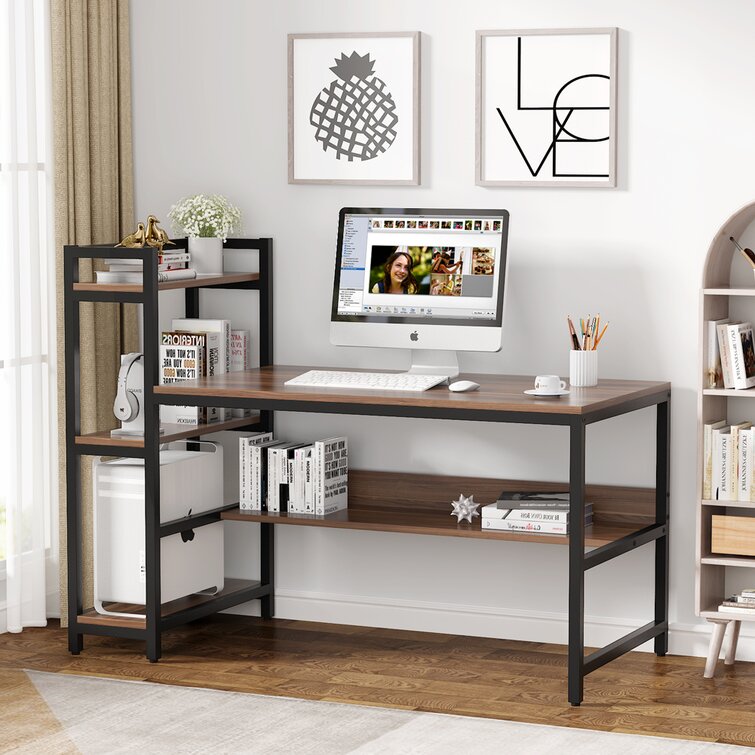 wayfair desk bookshelf