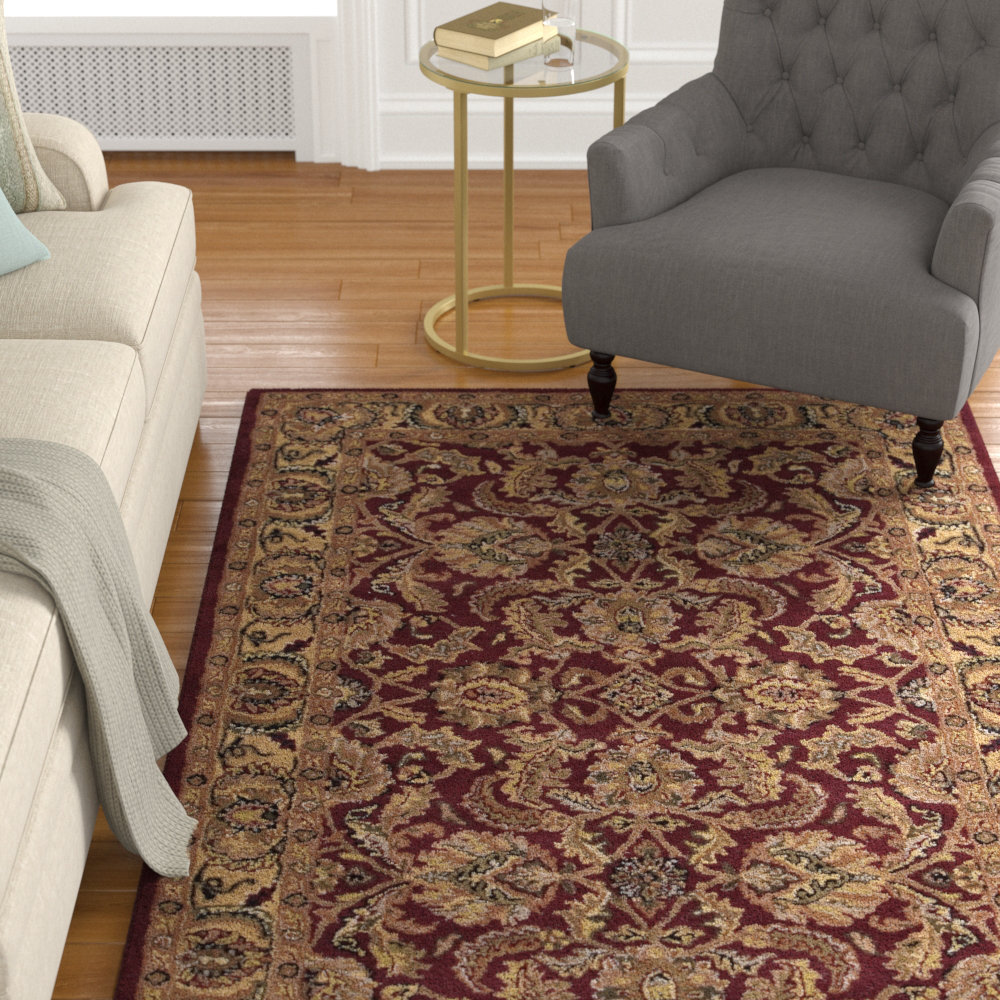 Astoria Grand Barrick Oriental Handmade Tufted Wool Burgundy Brown Area Rug Reviews Wayfair