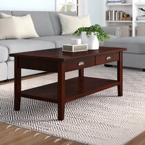 coffee table set cherry wood