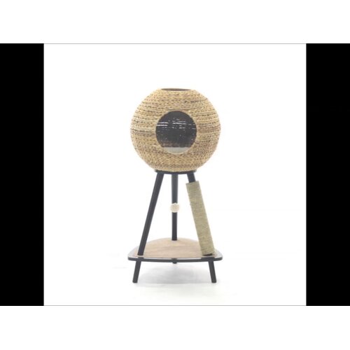 adriana sphere scratch post cat tree