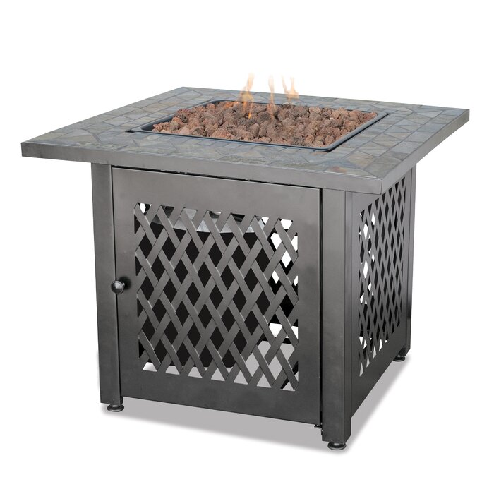 Mr Bar B Q Rhino Steel Propane Fire Pit Table Wayfair Ca