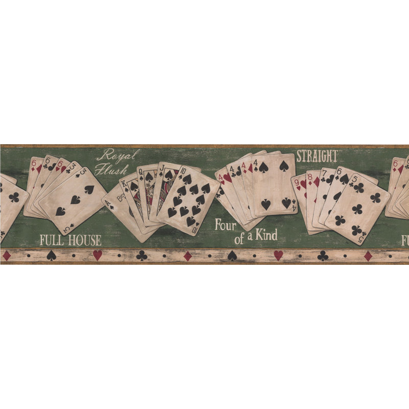 Winston Porter Detweiler Poker Hands Vintage 15 L X 7 W Retro