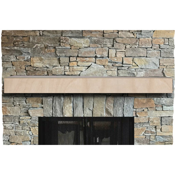 Barharborcedar Vertical Grain Stained Fireplace Shelf Mantel Wayfair