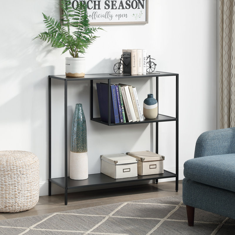 Latitude Run Deahna 37 8 H X 39 37 W Metal Geometric Bookcase Reviews Wayfair