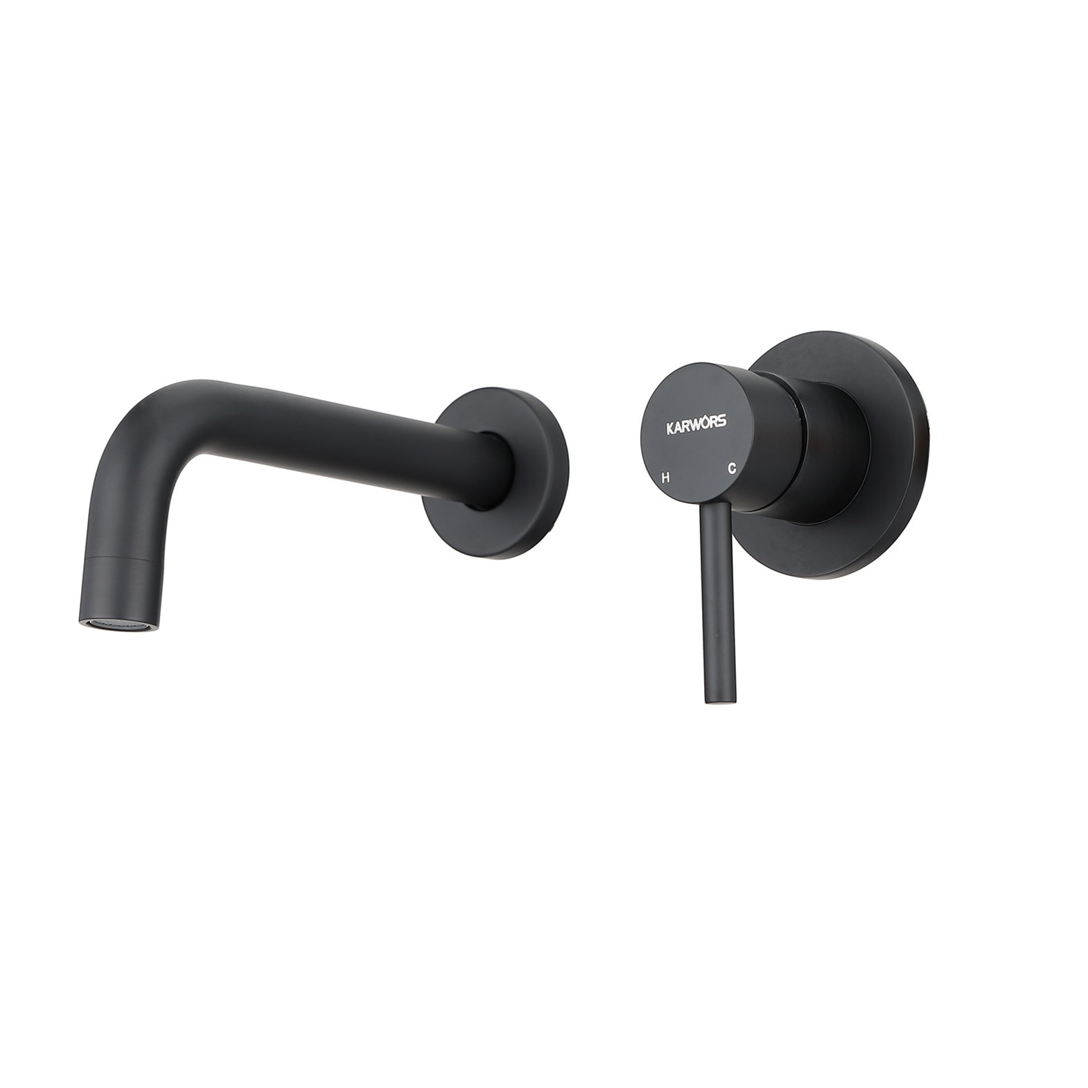 MAXWELL Matte Black Wall Mount Bathroom Faucets Wayfair