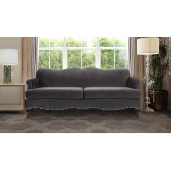 Pittsford Camelback Velvet 34 Rolled Arms Sofa Reviews Joss
