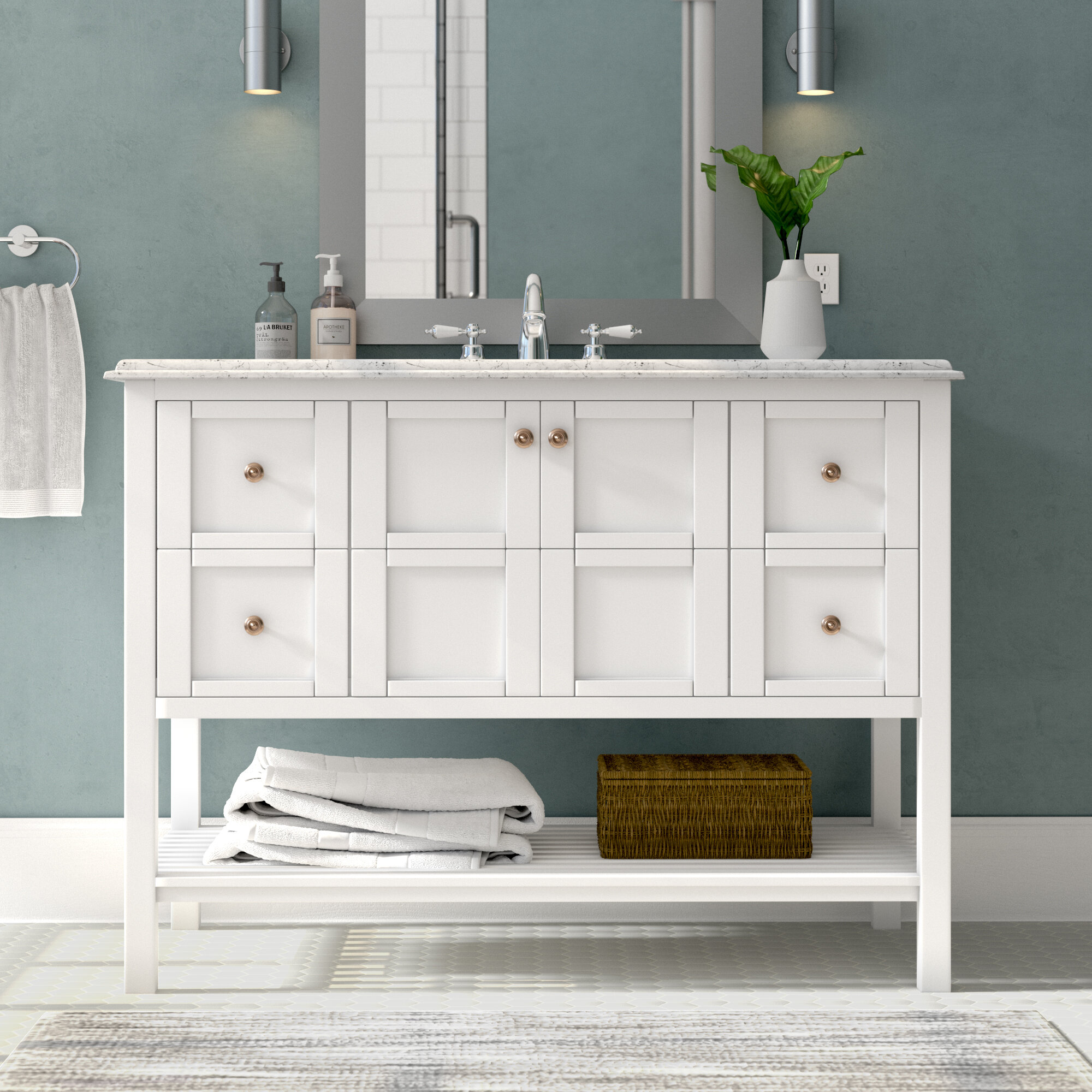 Three Posts Fleischmann 472 Single Bathroom Vanity Base Only Reviews Wayfair