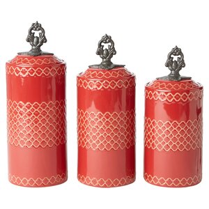 Rhone 3 Piece Kitchen Canister Set