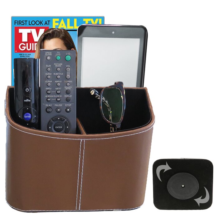Evelots Rotating Tv Remote Organizer Ipad Iphone Book 5 Sections