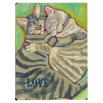 Wrought Studio Smiling Pitbull Graphic Art Print Multi Piece Image On Wood Reviews Wayfair