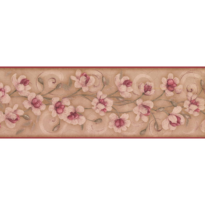 York Wallcoverings Flowers 15 L X 7 W Wallpaper Border Wayfair