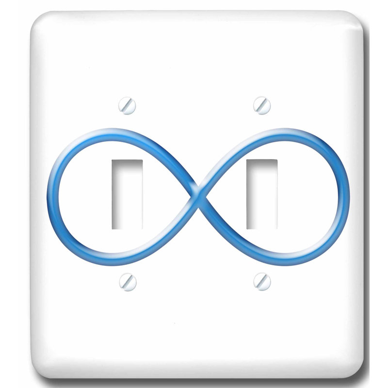 3drose Infinity Symbol 2 Gang Toggle Light Switch Wall Plate Wayfair