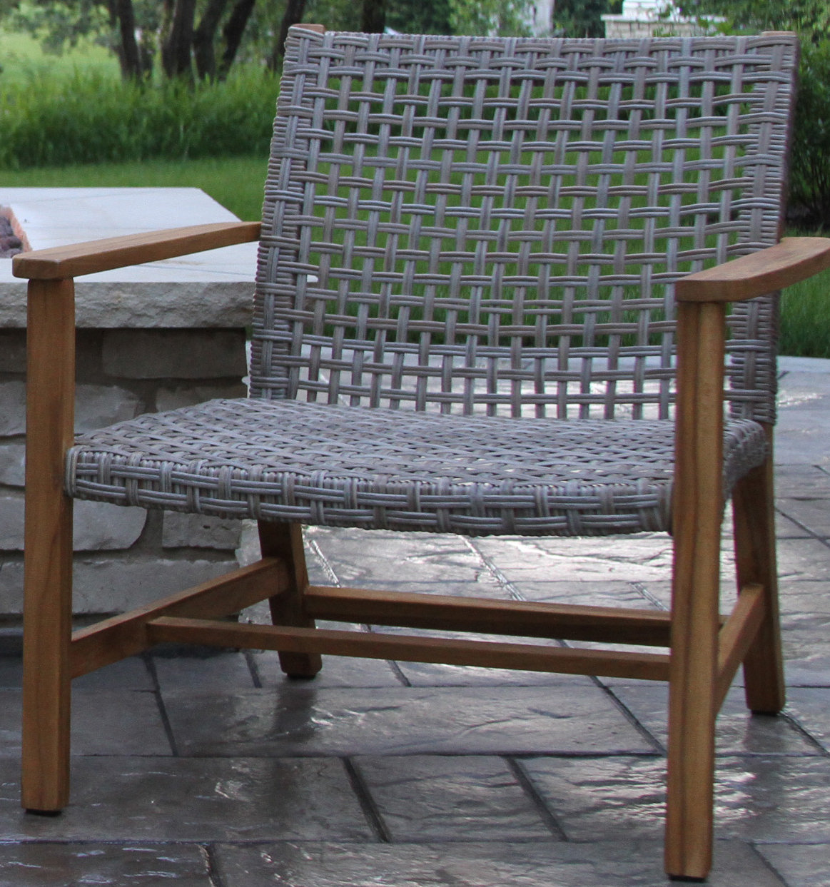 Mistana Tibbitts Teak Patio Chair Reviews Wayfair