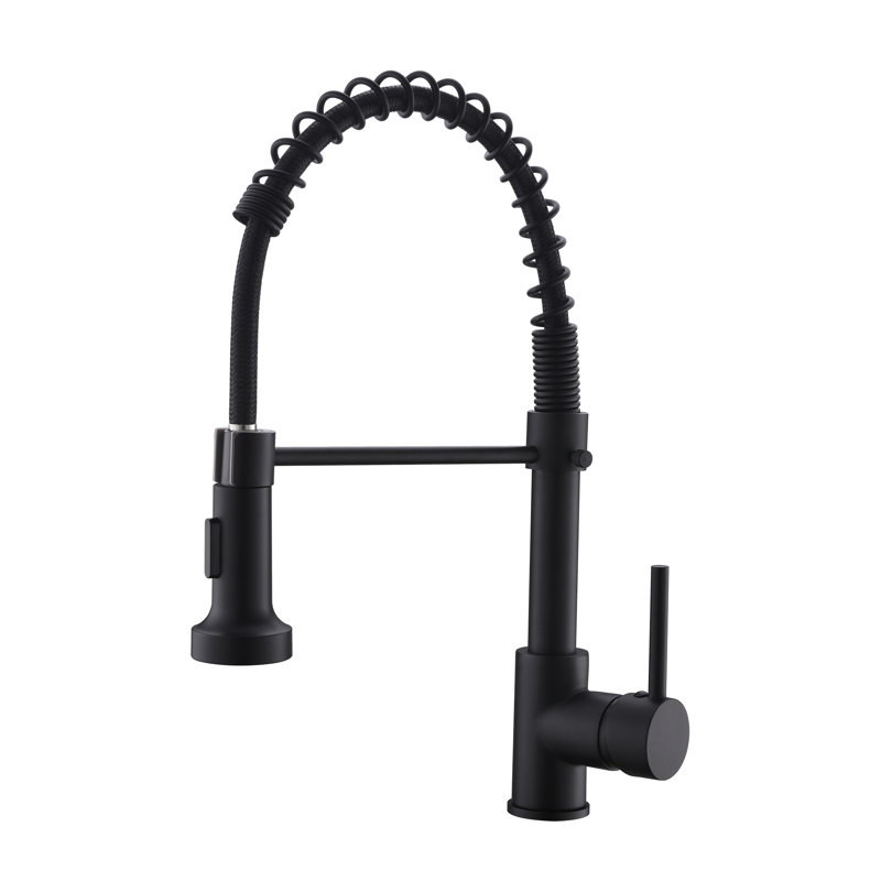 Matrix Decors Pull Down Touch Single Handle Kitchen Faucet Wayfair