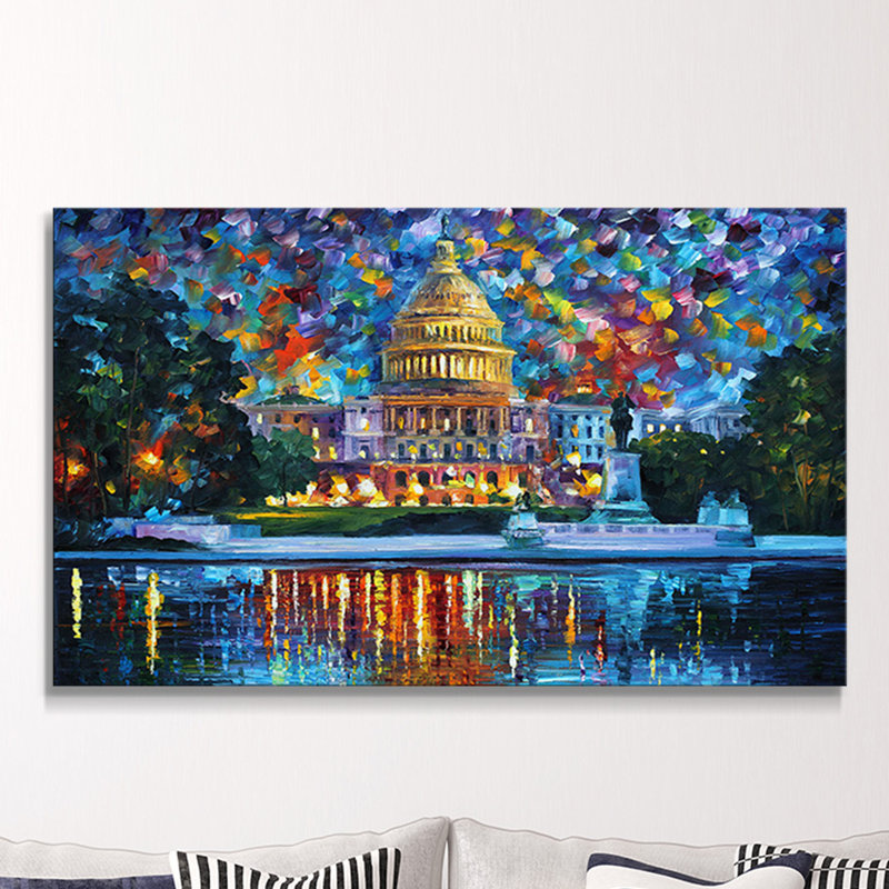 Picture Perfect International Giclee Stretched Wall Art by Leonid Afremov Ray Charles Artists-Canvas 18 x 30 x 1