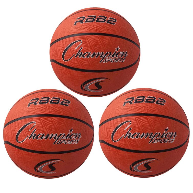 Champion Sports Champion Oversized Rubber Training Basketballs Orange 