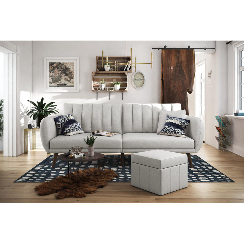 Novogratz Brittany Full 81 5 Split Back Convertible Sofa