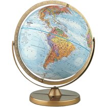 Globe  Raised Relief Topographical Political 2015 Country Lines 12 Diameter 