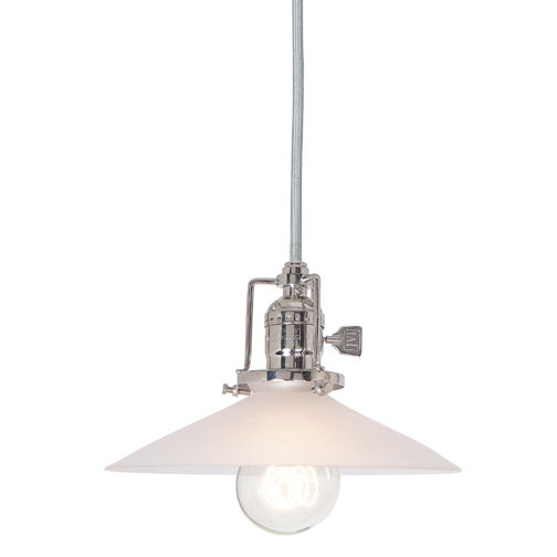 Shumway 1-Light Cone Glass Mini Pendant