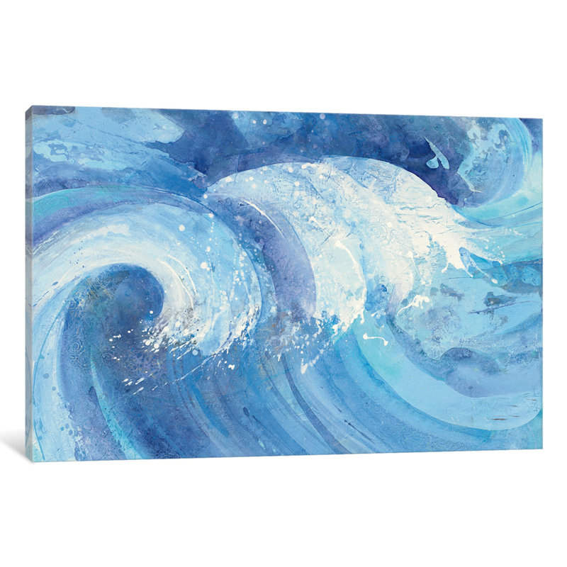East Urban Home The Big Wave Painting Print On Wrapped Canvas