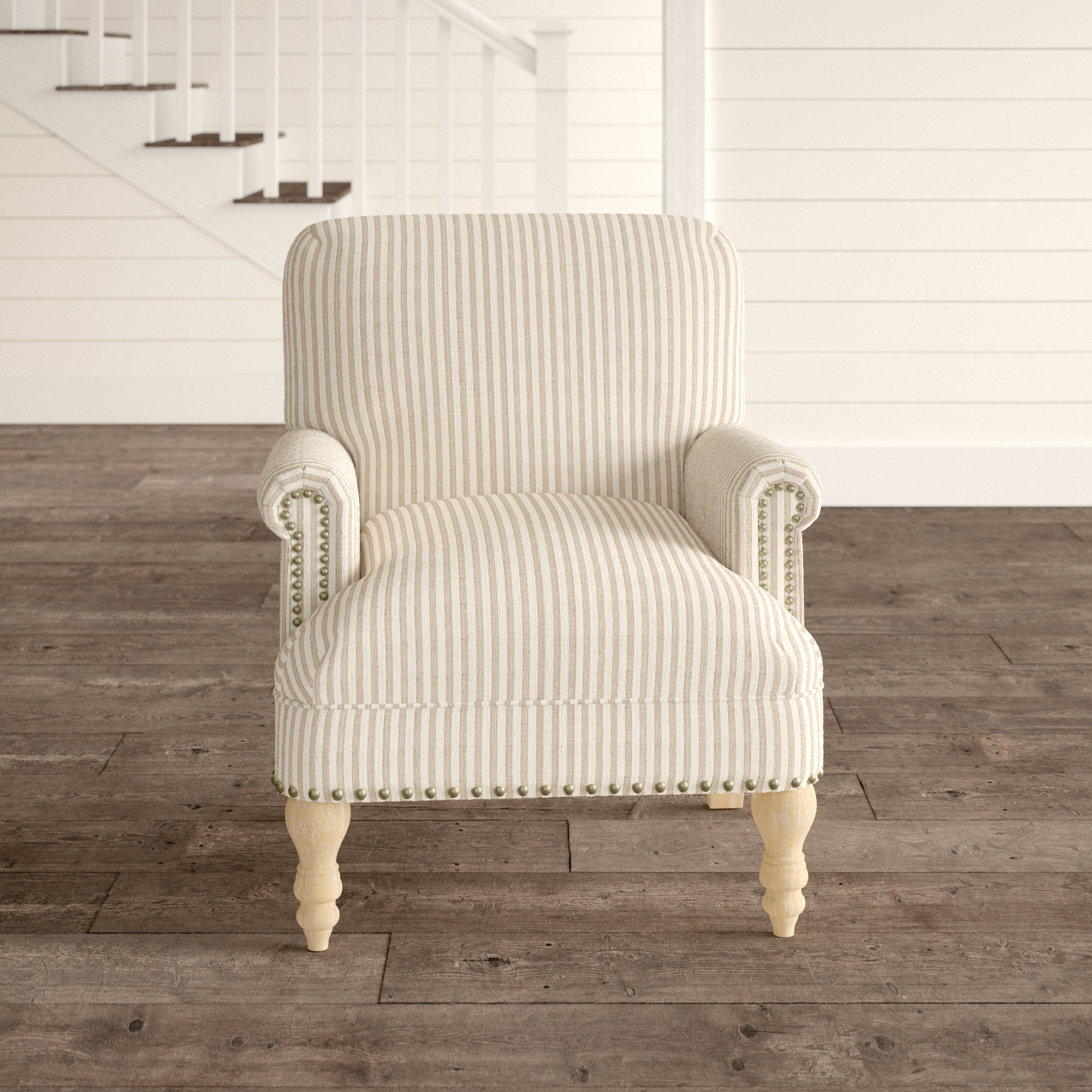 neutral armchair