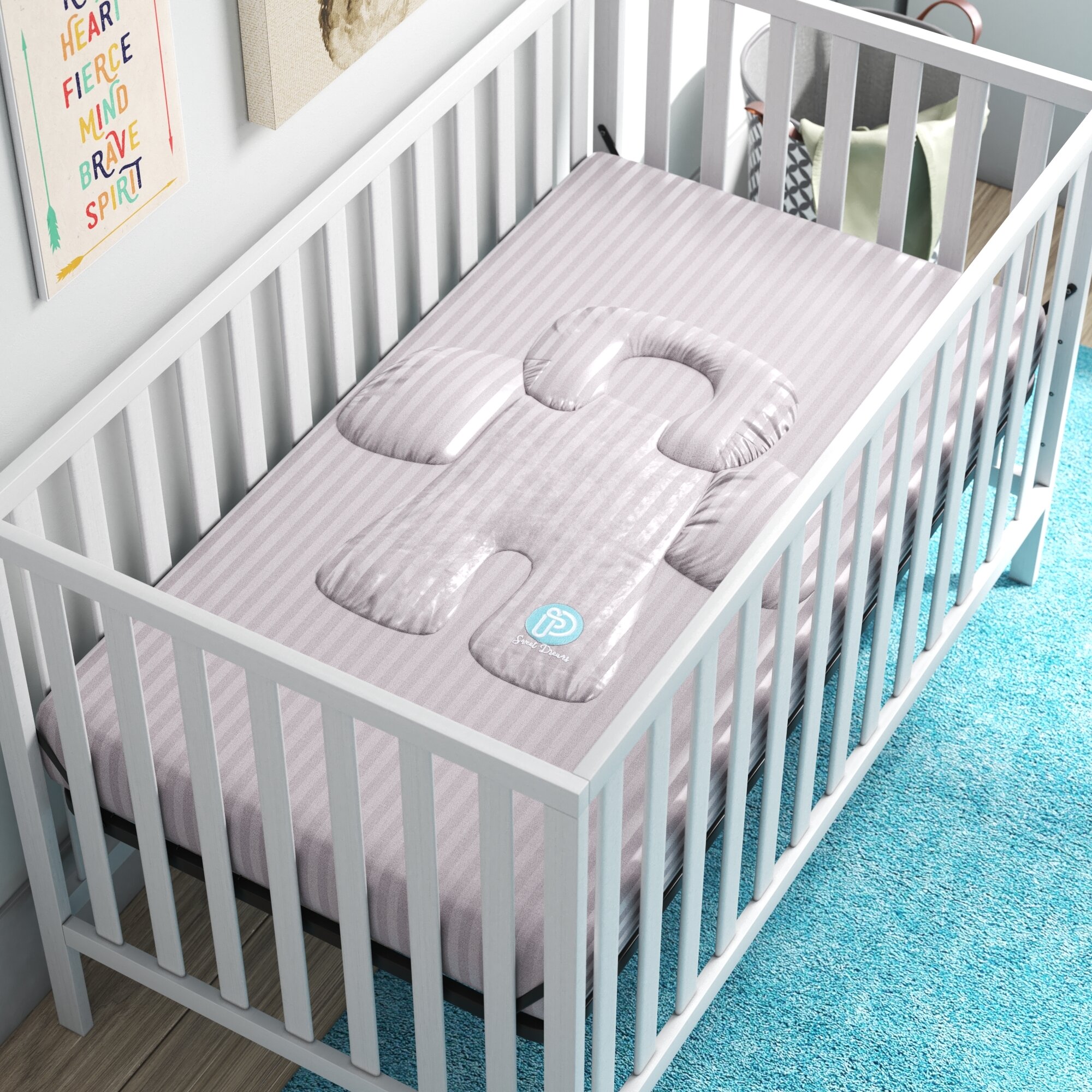 Breathable Baby Infant Baby Fitted Crib Sheet 