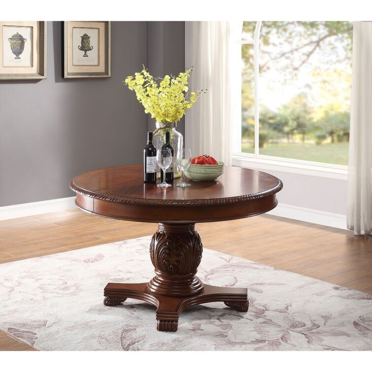 Bloomsbury Market Goris Extendable Pedestal Dining Table | Wayfair