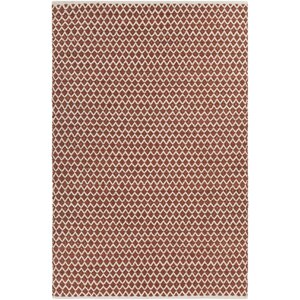 Brassard Hand-Woven Rust/White Area Rug