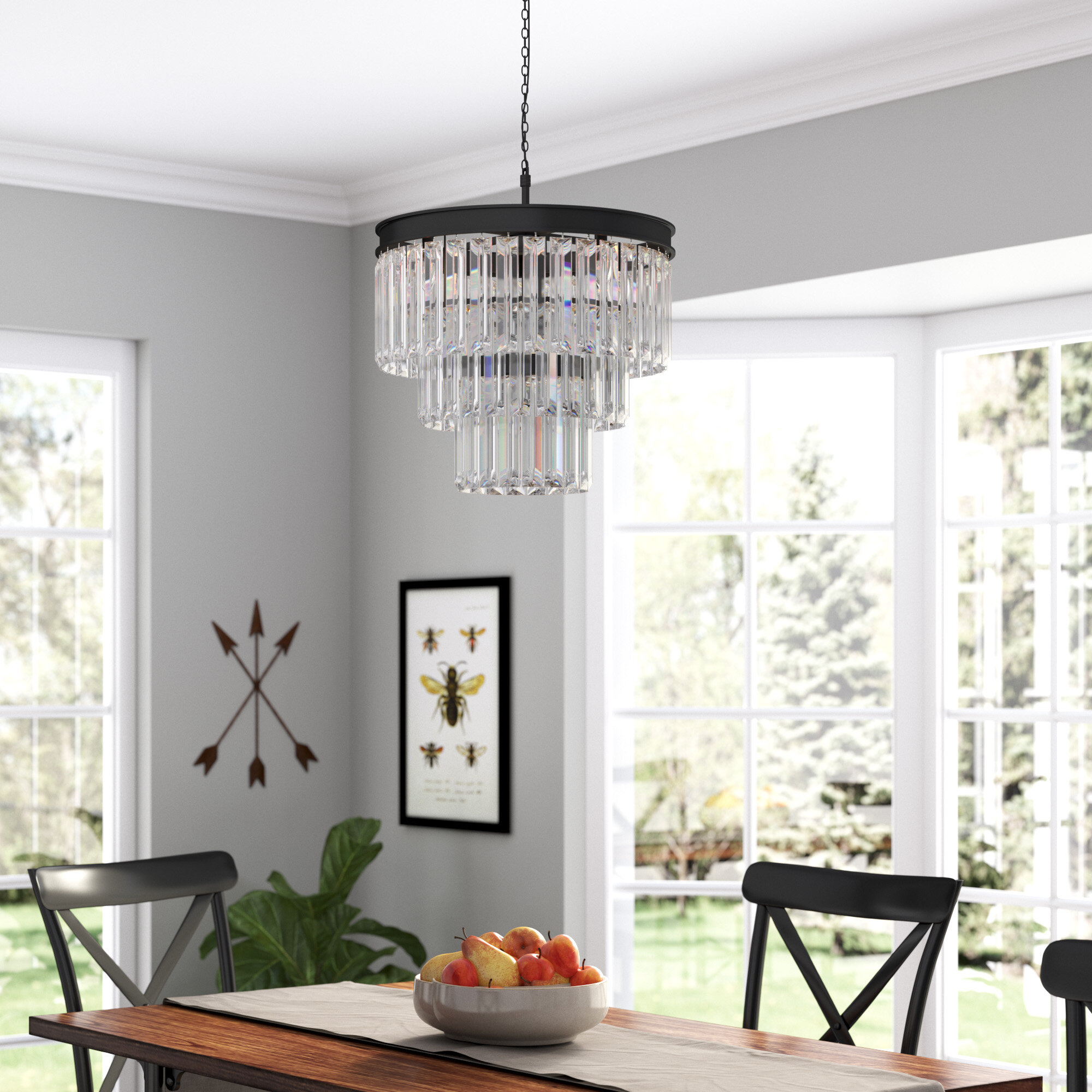 farmhouse table chandelier