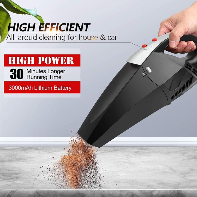 Portable Wet Dry Car Vacuum for Car Facibom 8000Pa Vacuum Cleaner Cordless Rechargeable Hand Vacuum with Strong Suction 