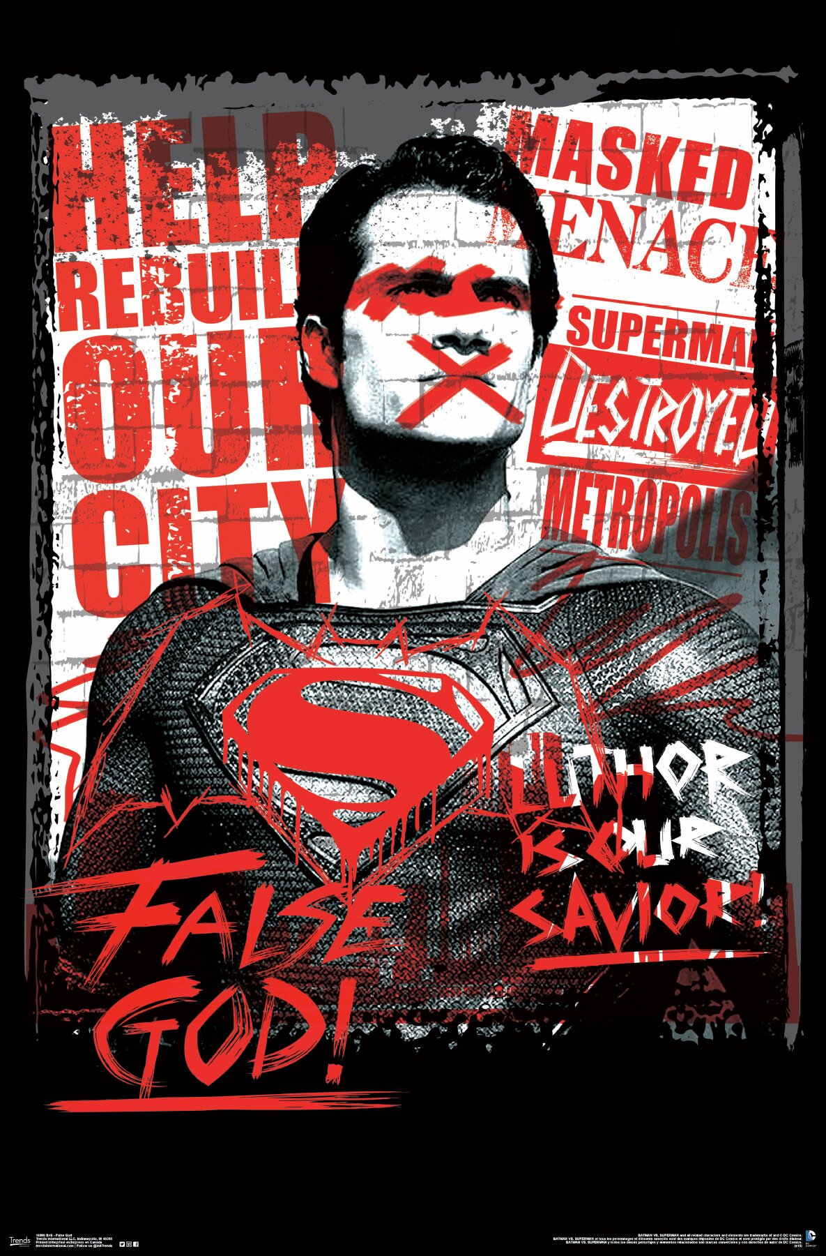 Trends International Batman V Superman - False God Paper Print | Wayfair