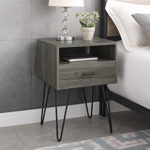 hairpin leg bedside table