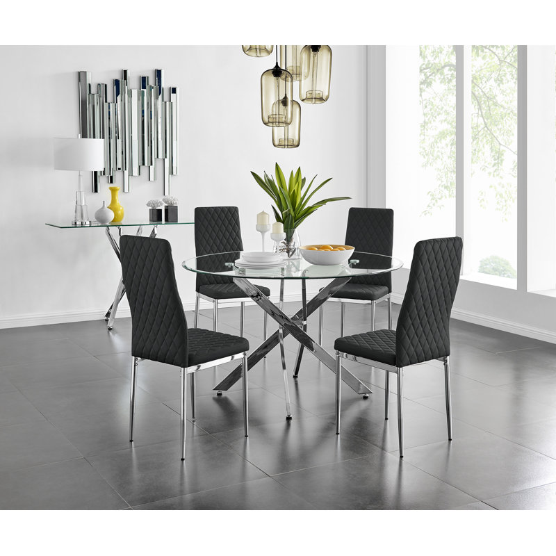 trapp dining set with 4 chairs