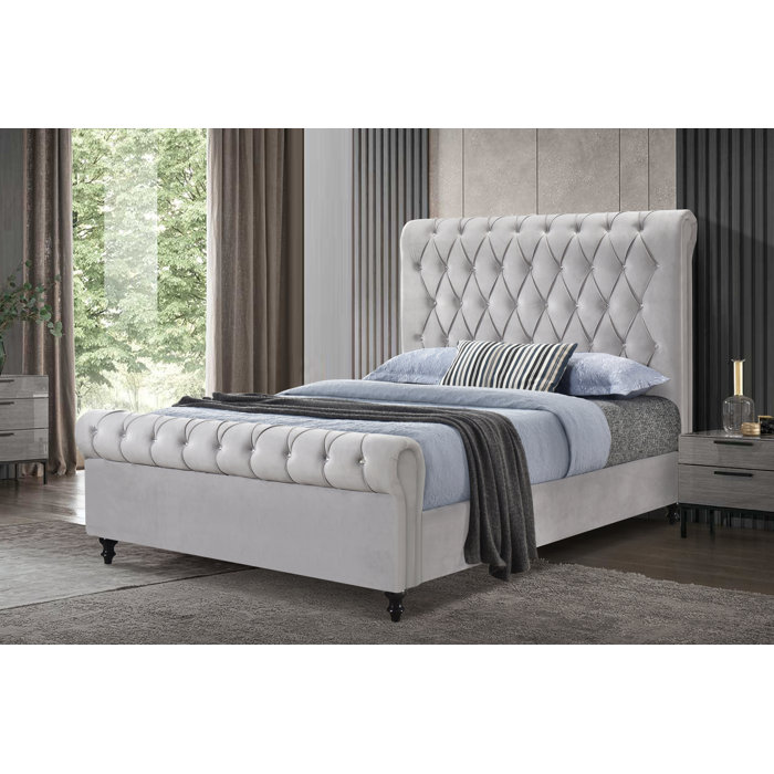 Willa Arlo Interiors Harkness Upholstered Bed & Reviews | Wayfair