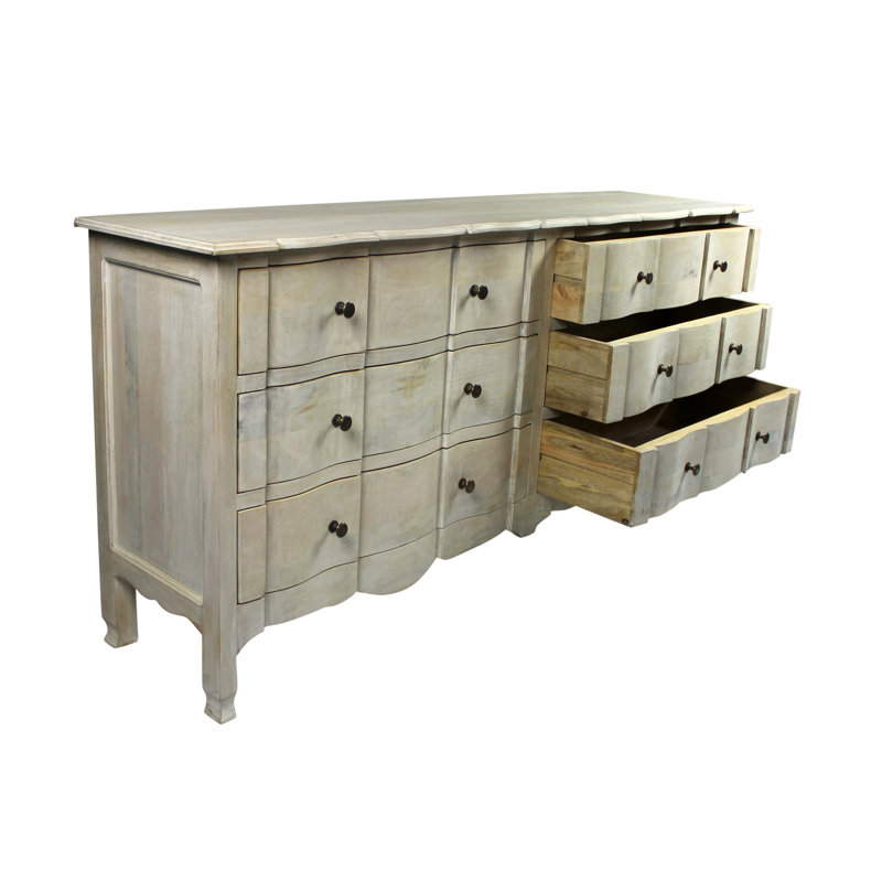 Harsha 6 Drawer Double Dresser