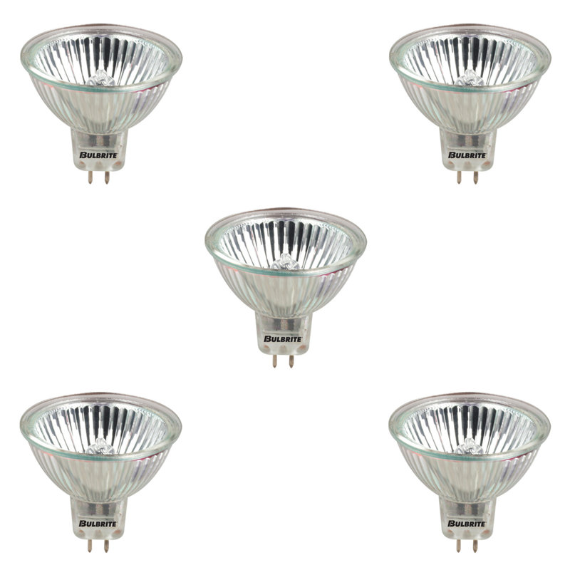 Bulbrite Industries 50 Watt Mr16 Halogen Dimmable Light Bulb 2900k Gu5 3 Bi Pin Base Wayfair