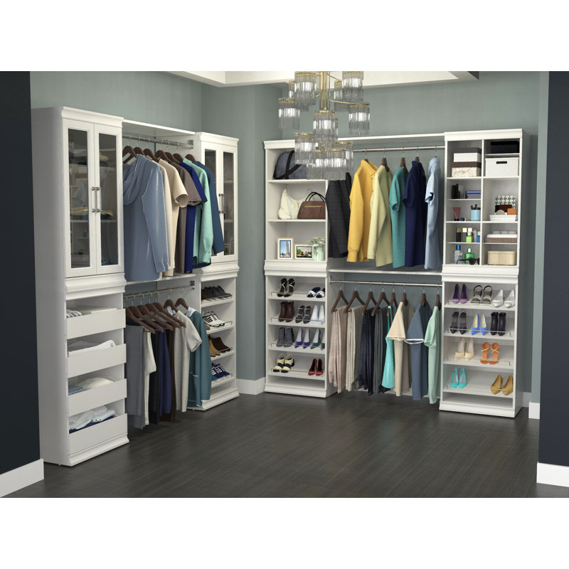 Closetmaid Modular Storage 21 38 Stackable Shoe Shelf Unit Reviews Wayfair