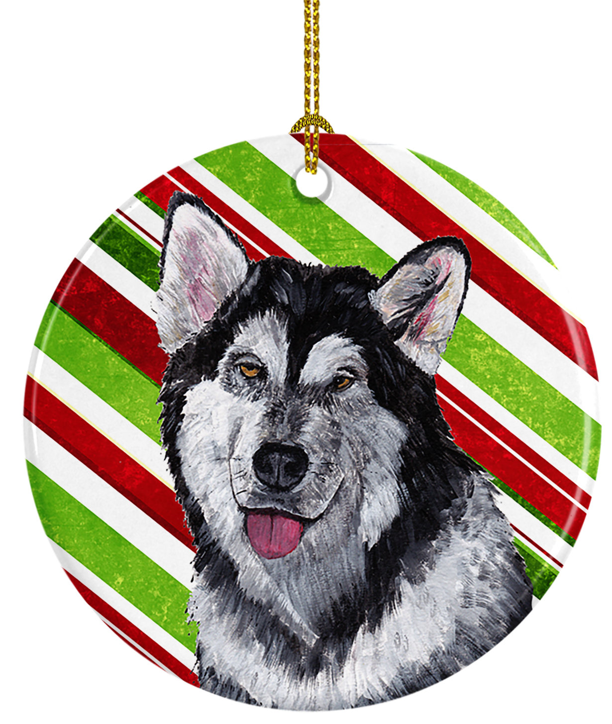 malamute christmas ornament