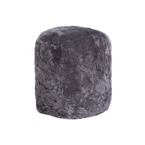 Stump Sheepskin Pouf Ottoman by Natural Rugs