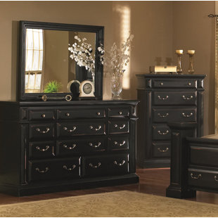 Go to store & view more images Newark 11 Drawer Dresser with Mirror by Fleur De Lis Living