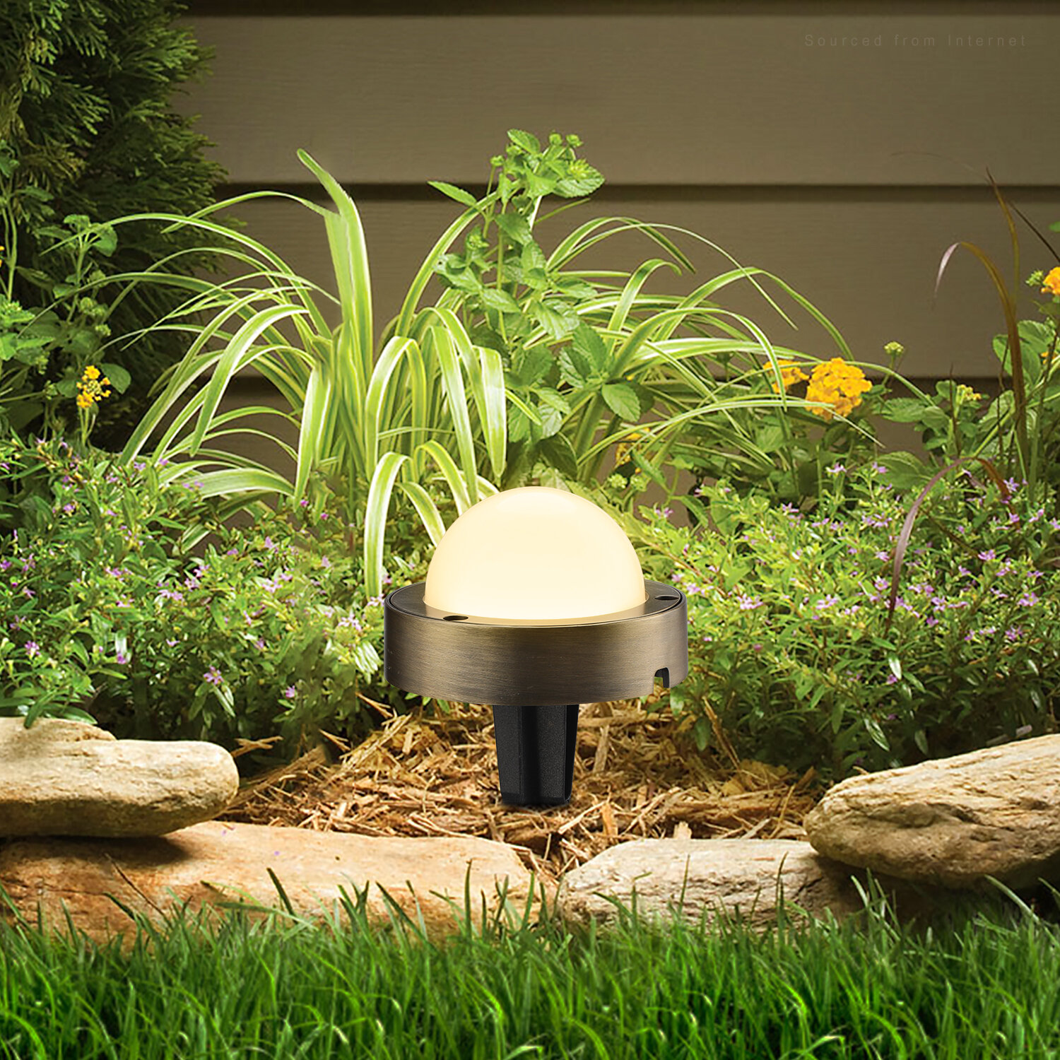 61mm 12V Waterproof Outdoor LED Decking Step Lights Garden Landscape Stairs Lamp